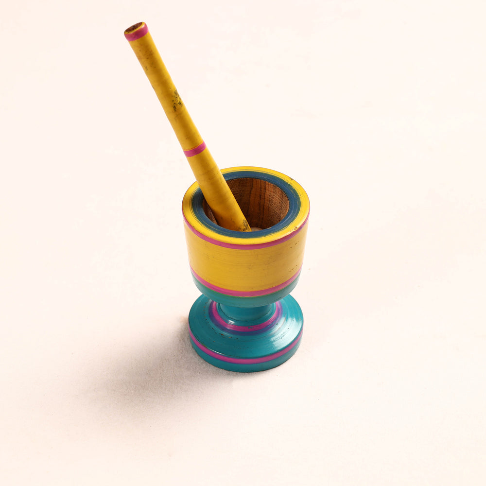  Wooden Mortar And Pestle
