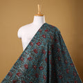 Green - Block Print Cotton Natural Dyed Jahota Fabric 13