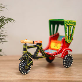 Rickshaw - Banaras Handpainted Wooden Toy for Kids & Home Decor 27