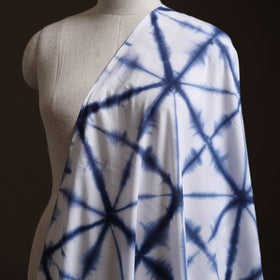 Blue - Shibori Tie-Dye Pure Mul Cotton Fabric 09
