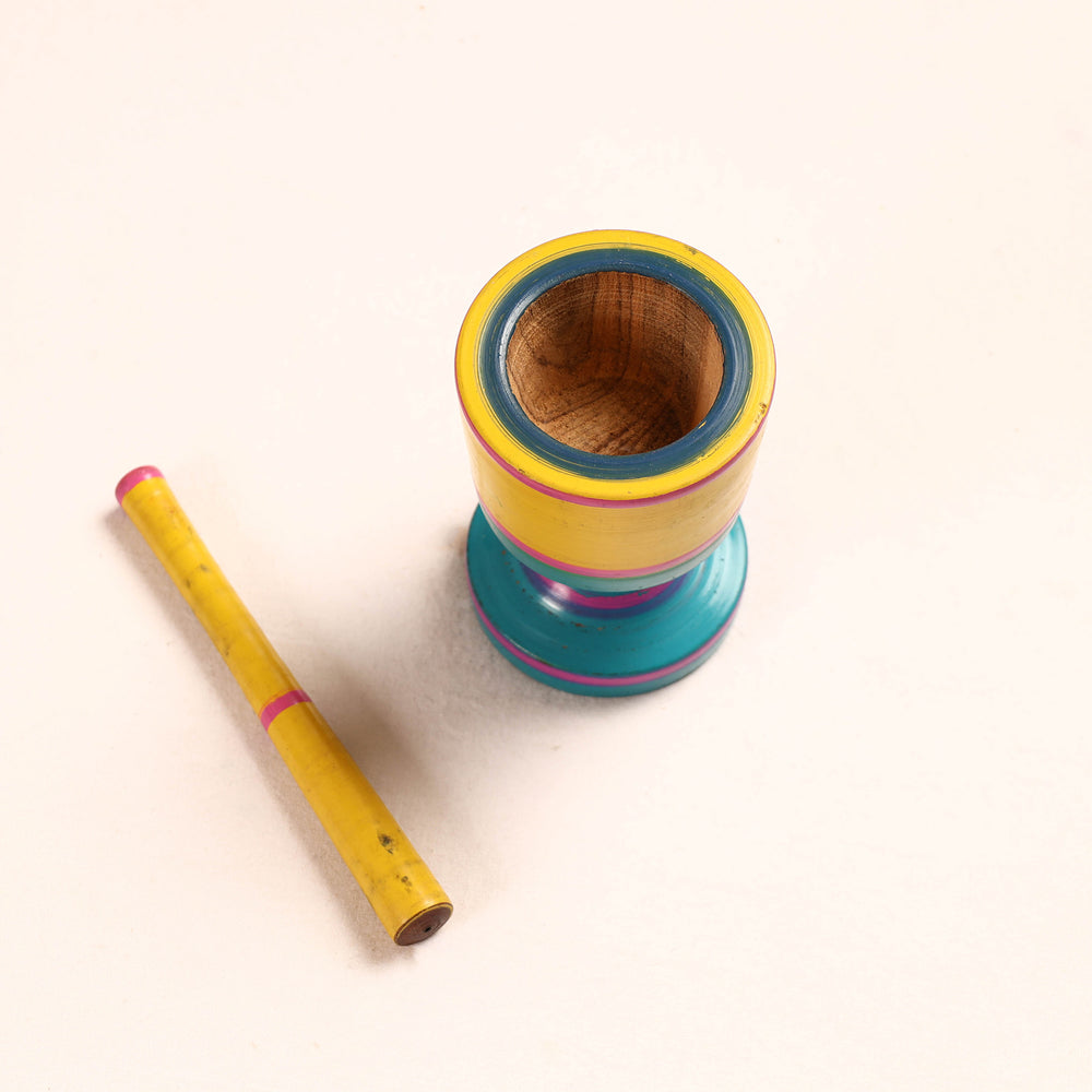  Wooden Mortar And Pestle
