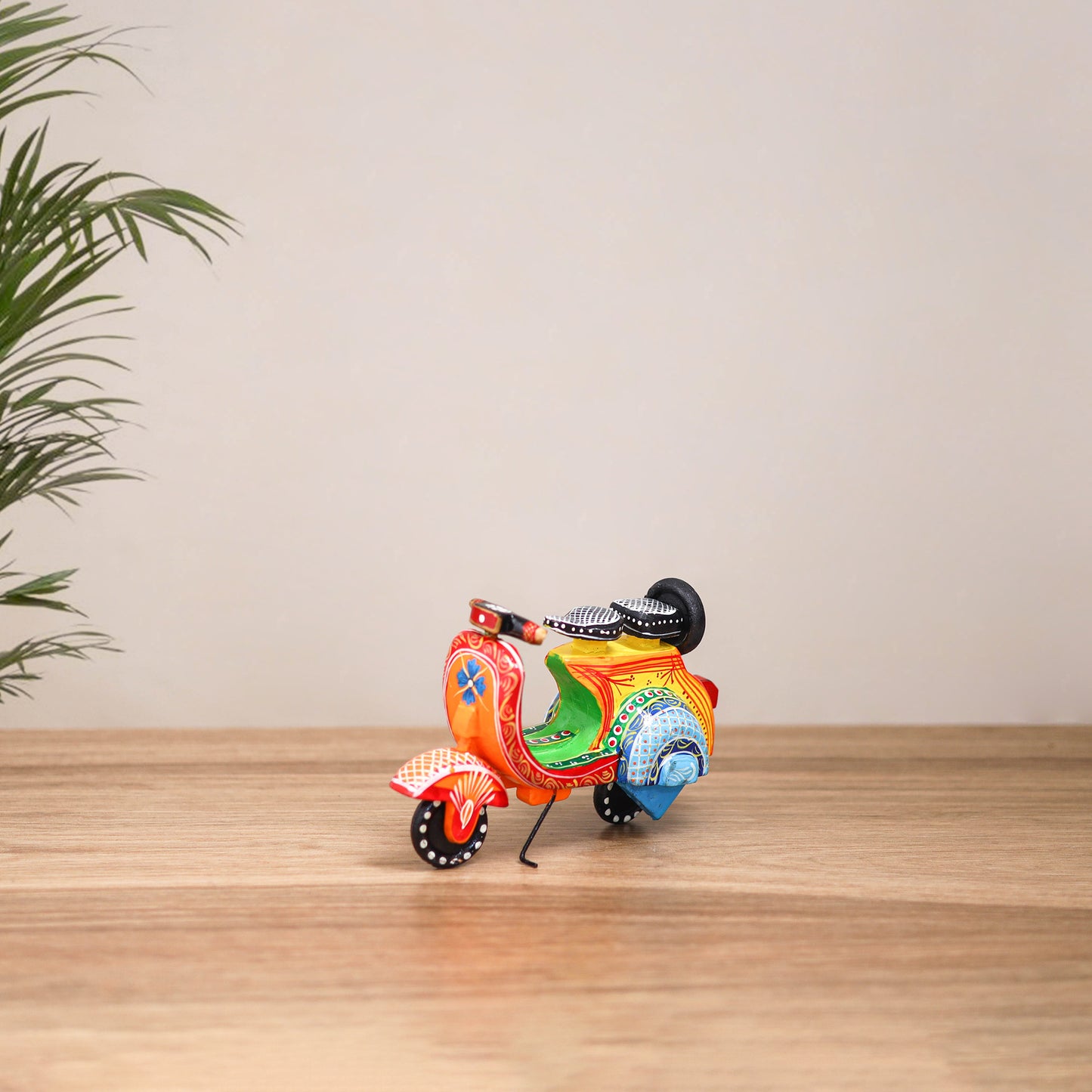 Scooter - Banaras Handpainted Wooden Toy for Kids & Home Decor 28