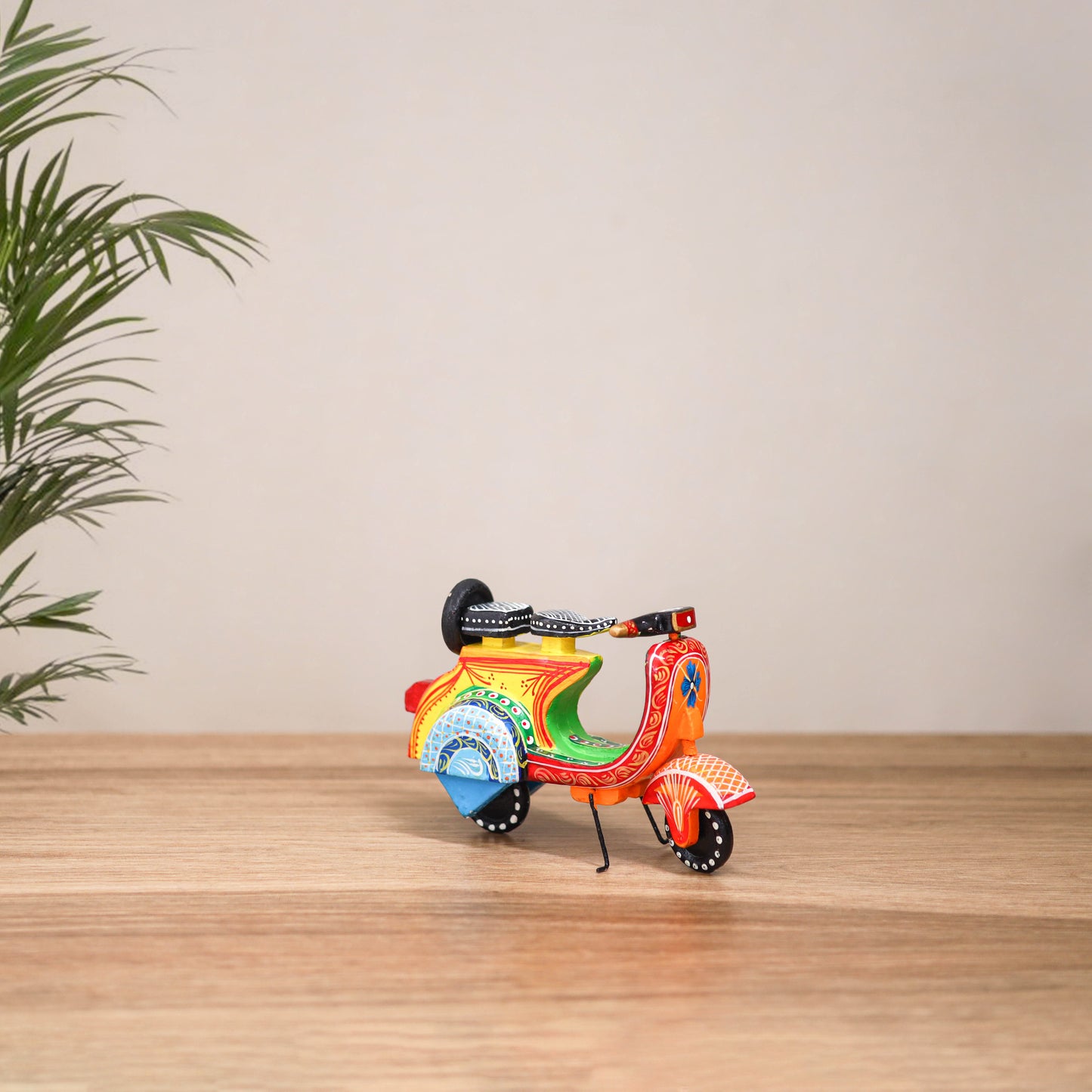 Scooter - Banaras Handpainted Wooden Toy for Kids & Home Decor 28