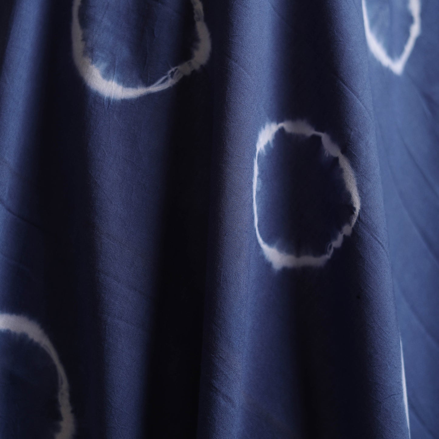 Blue - Shibori Tie-Dye Pure Mul Cotton Fabric 11