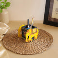 Elephant - Handpainted Wooden Pen Stand 01