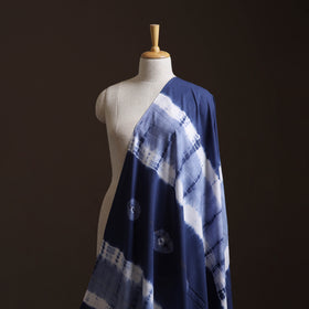 Blue - Shibori Tie-Dye Pure Mul Cotton Fabric 12