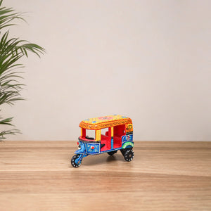 Multicolor - Auto Rickshaw Banaras Handpainted Wooden Toy for Kids & Home Decor 36