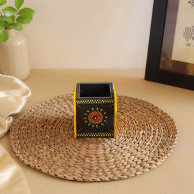 Elephant - Handpainted Wooden Pen Stand 01