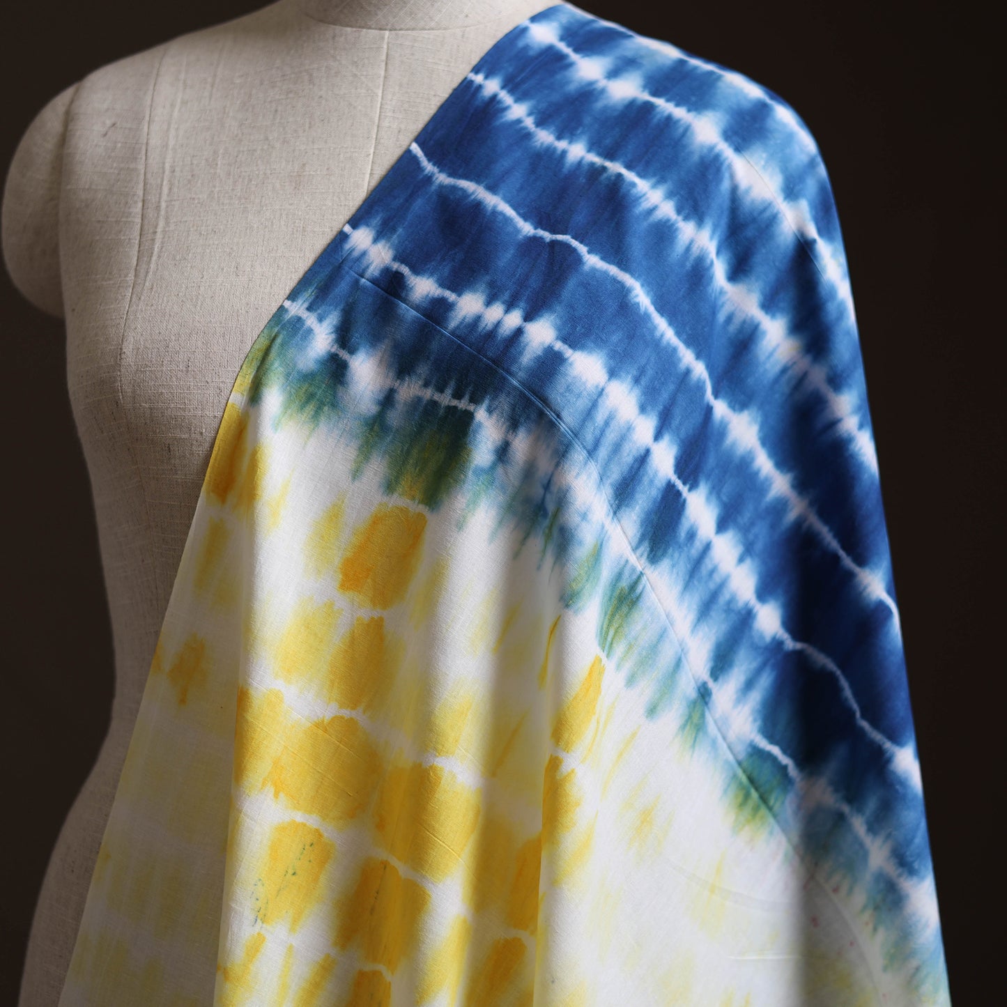 Multicolor - Shibori Tie-Dye Pure Mul Cotton Fabric 15