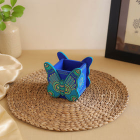 Butterfly - Handpainted Wooden Pen Stand 05