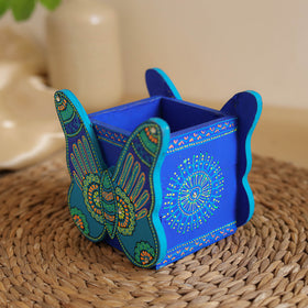 Butterfly - Handpainted Wooden Pen Stand 05