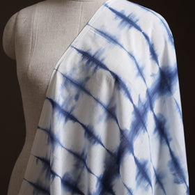 Blue - Shibori Tie-Dye Pure Mul Cotton Fabric 18