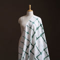 White - Shibori Tie-Dye Pure Mul Cotton Fabric 19