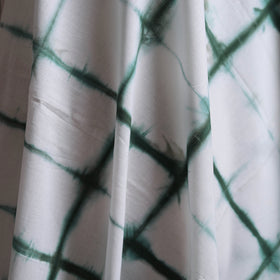 White - Shibori Tie-Dye Pure Mul Cotton Fabric 19