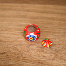 Banaras Handpainted Wooden Kumkum Box 11
