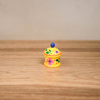 Banaras Handpainted Wooden Kumkum Box (2 inch) 12