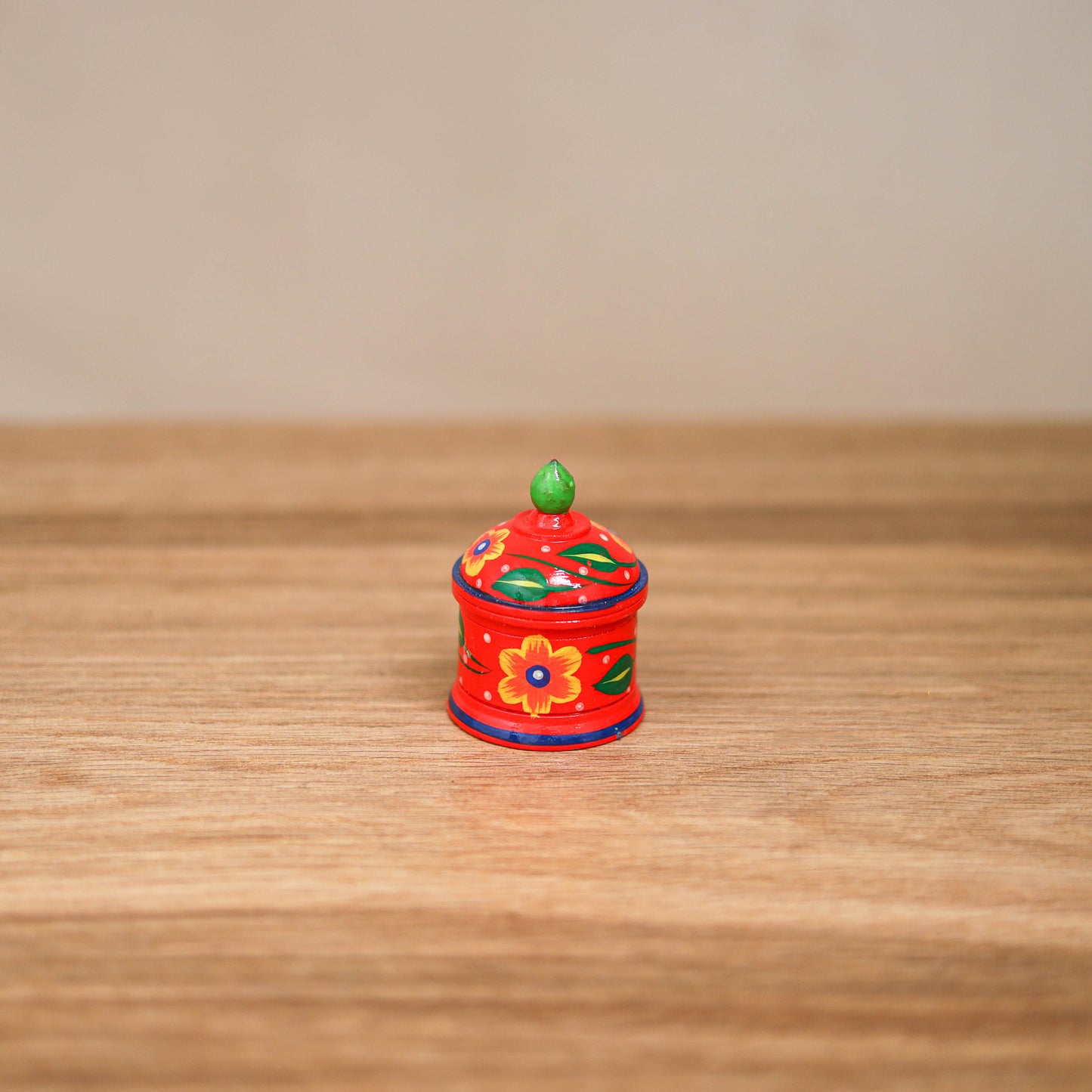 Banaras Handpainted Wooden Kumkum Box (2 inch) 13