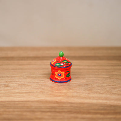 Banaras Handpainted Wooden Kumkum Box (2 inch) 13