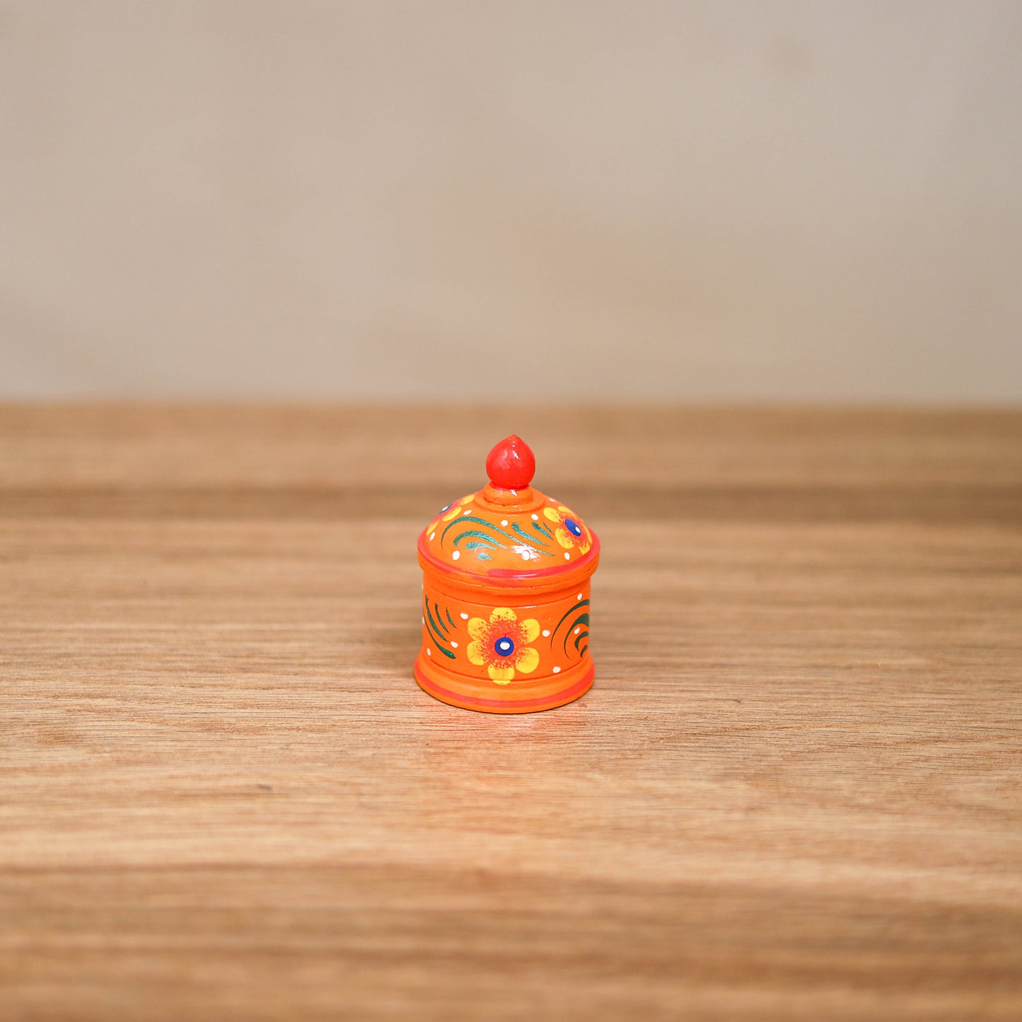 Banaras Handpainted Wooden Kumkum Box (2 inch) 14