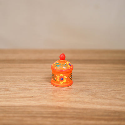 Banaras Handpainted Wooden Kumkum Box (2 inch) 14