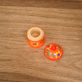 Banaras Handpainted Wooden Kumkum Box (2 inch) 14