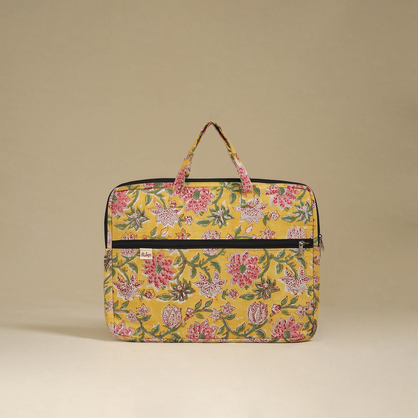 Handcrafted Quilted Laptop Bag 19
