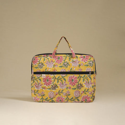 Handcrafted Quilted Laptop Bag 19