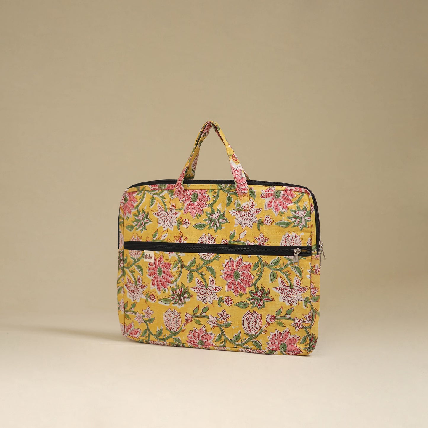 Handcrafted Quilted Laptop Bag 19