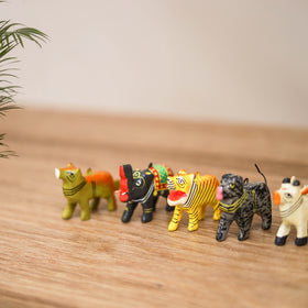 Tiny Animals - Banaras Handpainted Wooden Toys for Home Decor (Set of 12) 15