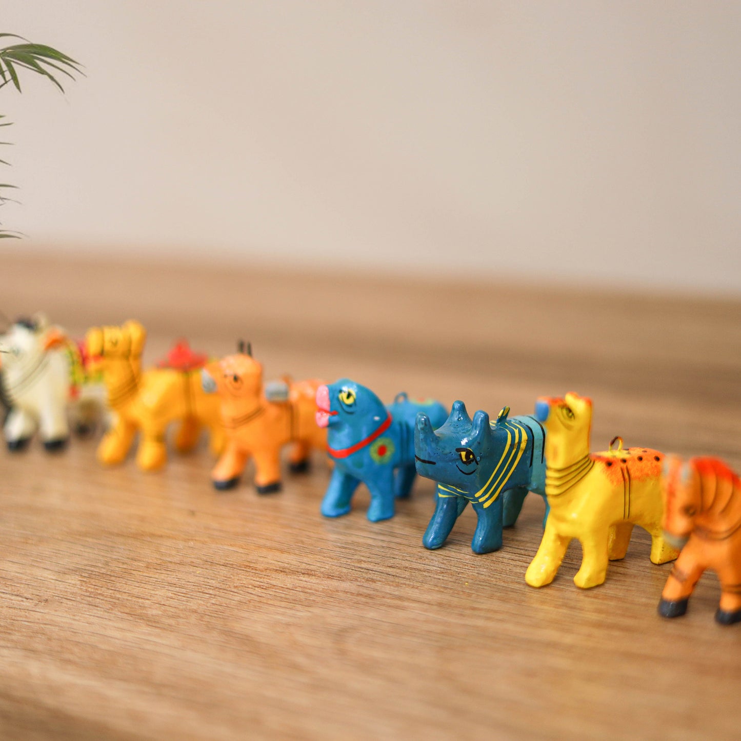Tiny Animals - Banaras Handpainted Wooden Toys for Home Decor (Set of 12) 15