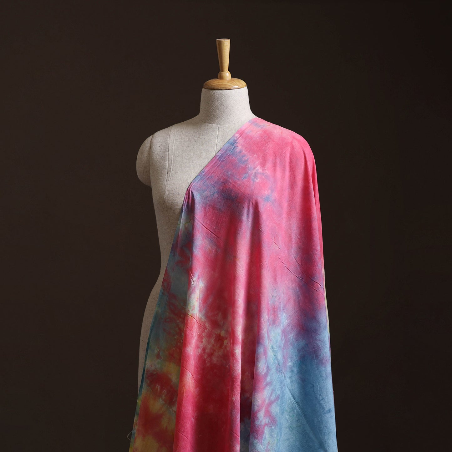 Shibori Tie-Dye Pure Mul Cotton Fabric 28