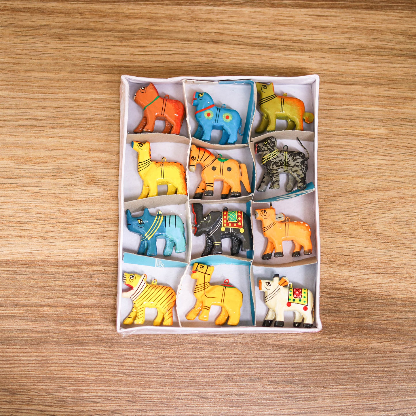 Tiny Animals - Banaras Handpainted Wooden Toys for Home Decor (Set of 12) 15