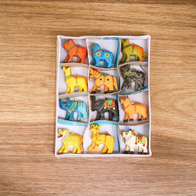 Tiny Animals - Banaras Handpainted Wooden Toys for Home Decor (Set of 12) 15