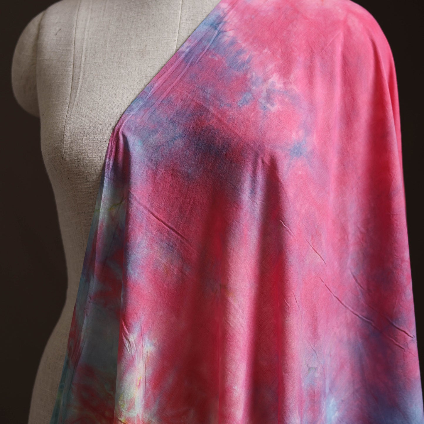 Shibori Tie-Dye Pure Mul Cotton Fabric 28