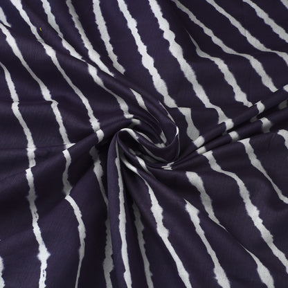 Dark Purple - Leheriya Tie-Dye Chanderi Silk Fabric 30