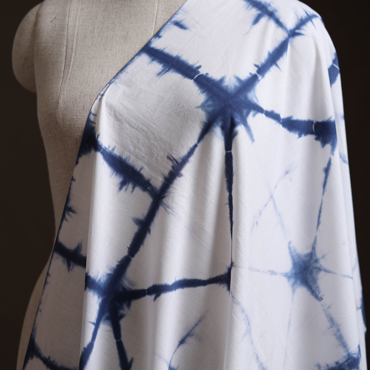 Shibori Tie-Dye Pure Mul Cotton Fabric 32