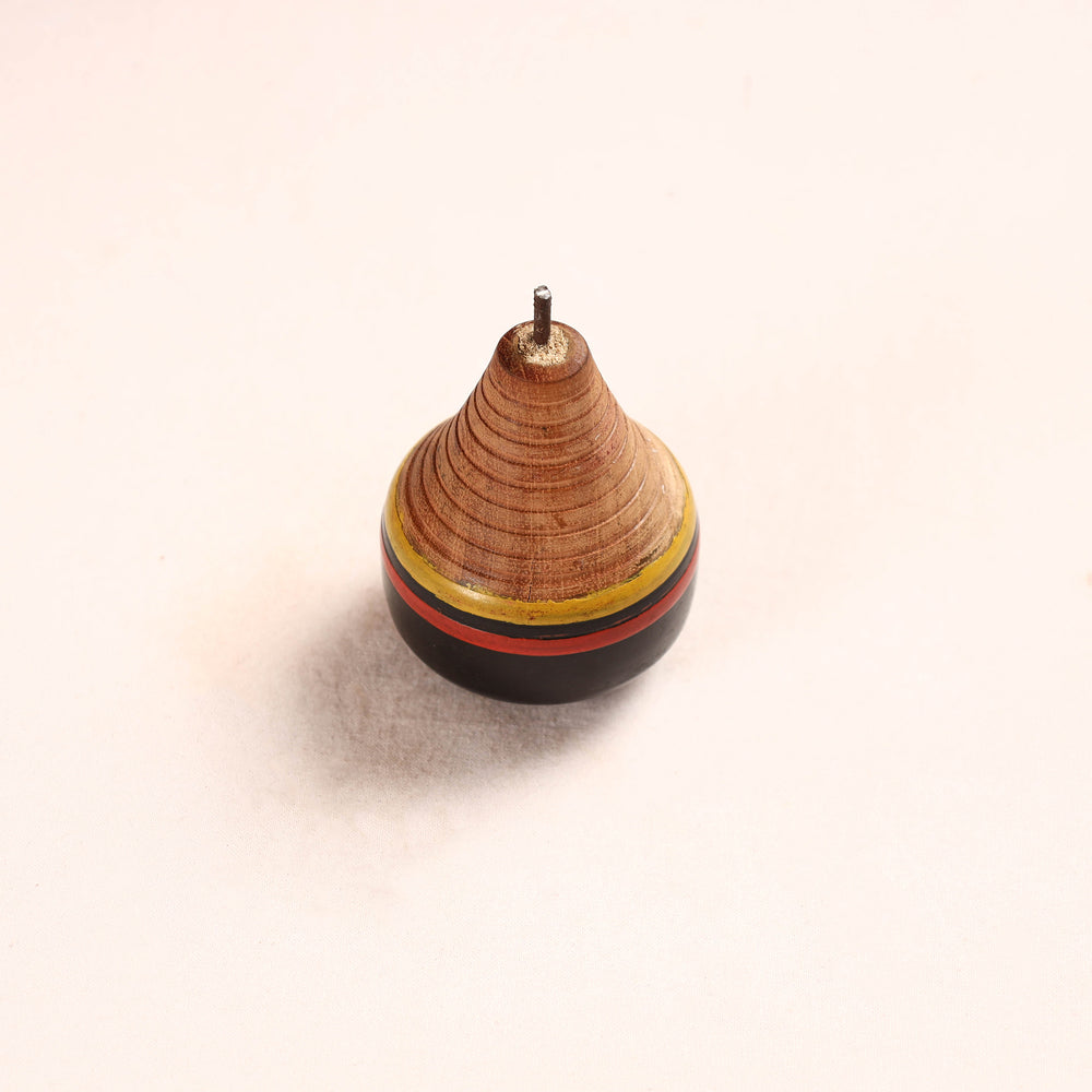 wooden spinning top