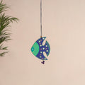 Fish - Abstract Pastel Handpainted Hand-Carved Wooden Hanging 21