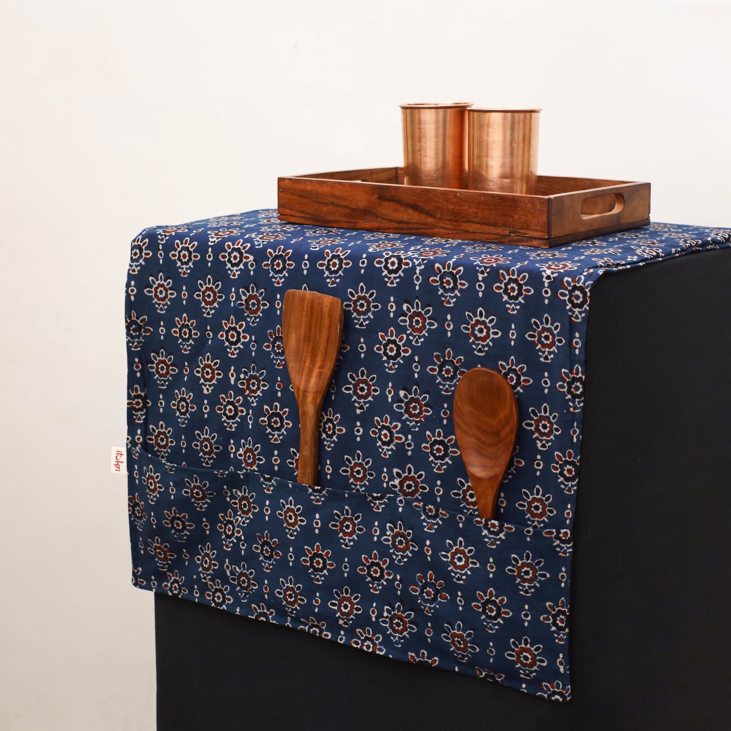 Handmade Fridge Top Cover with Multiple Pockets 152