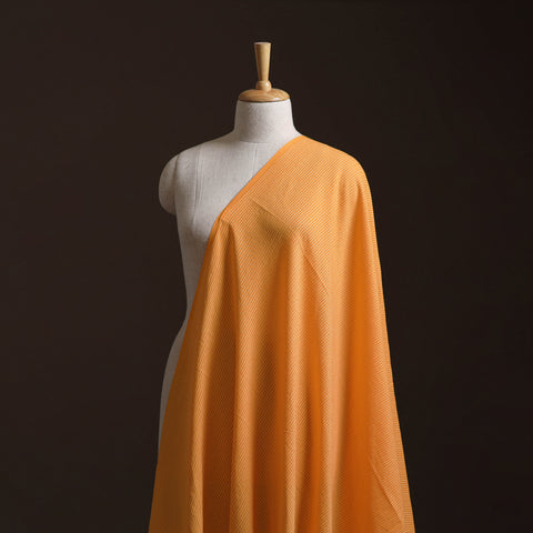 Yellow - Prewashed Running Stitch Cotton Plain Fabric 16