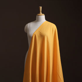 Yellow - Prewashed Running Stitch Cotton Plain Fabric 16