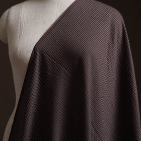 Brown - Prewashed Running Stitch Cotton Plain Fabric 18