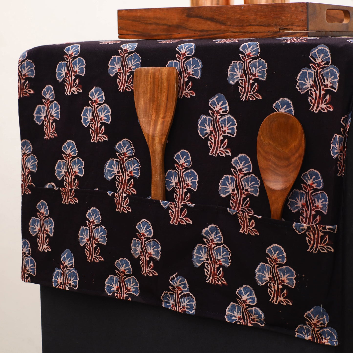 Handmade Fridge Top Cover with Multiple Pockets 154