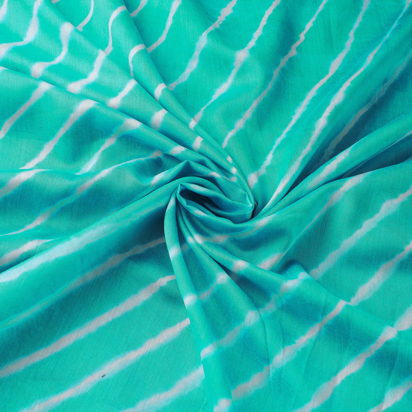 Sky Blue - Leheriya Tie-Dye Chanderi Silk Fabric 36