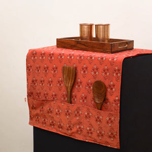 Handmade Fridge Top Cover with Multiple Pockets 158