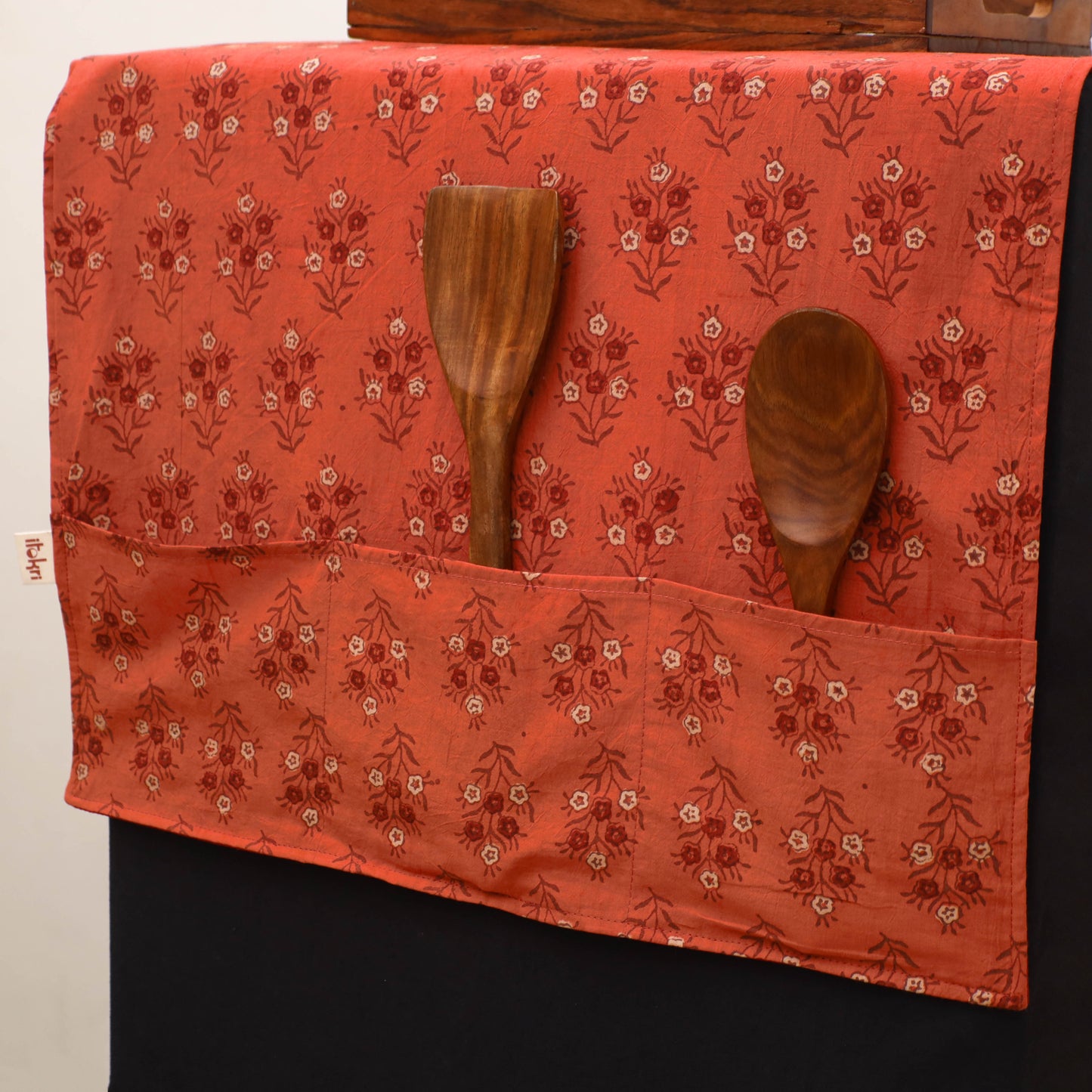 Handmade Fridge Top Cover with Multiple Pockets 158