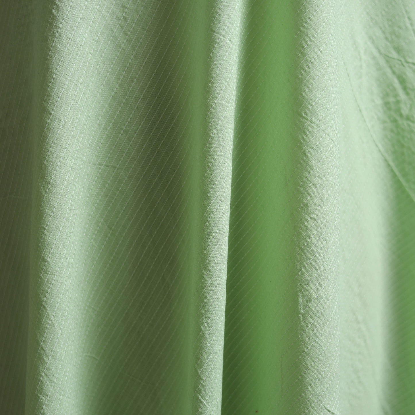 Lime Green - Prewashed Running Stitch Cotton Plain Fabric 26