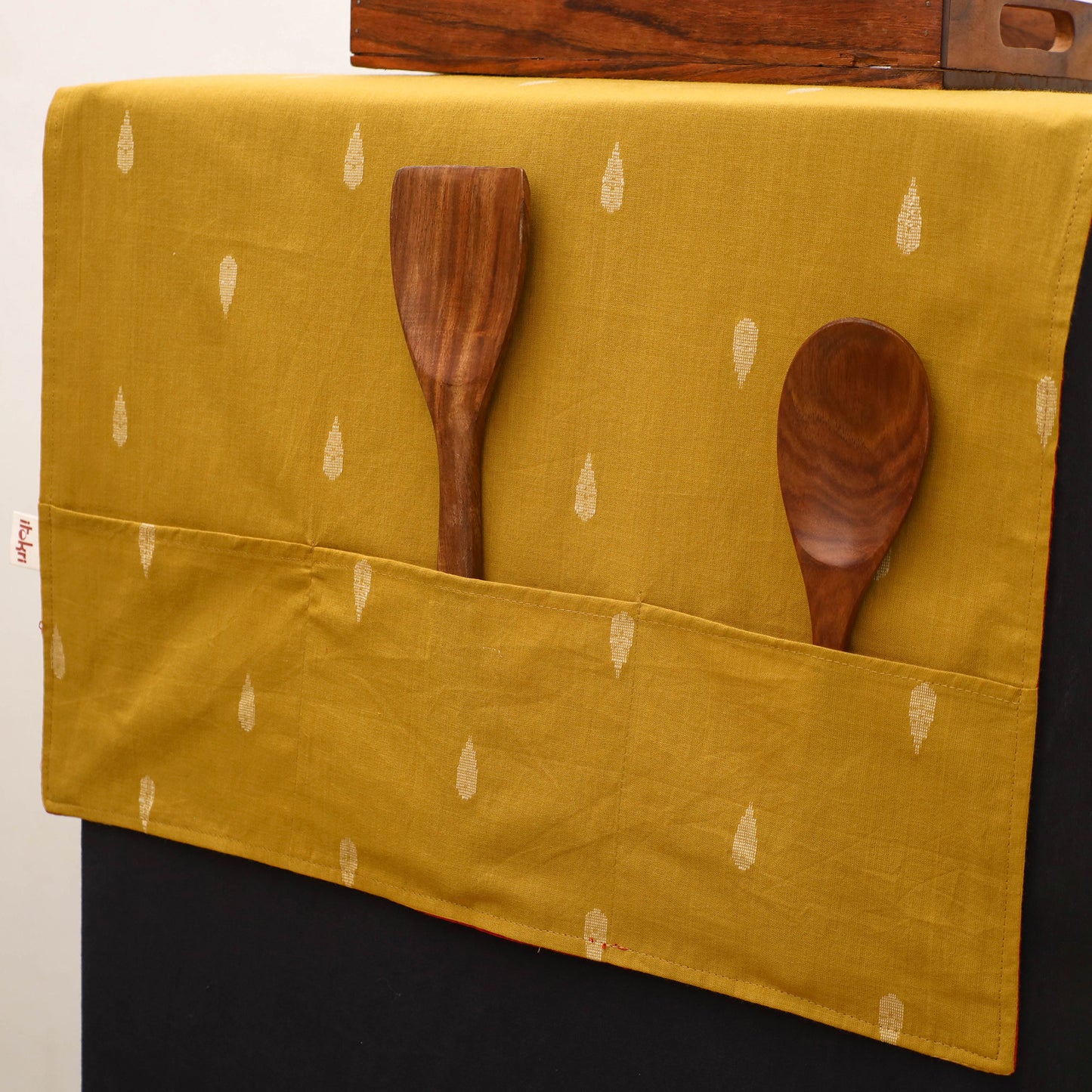Handmade Fridge Top Cover with Multiple Pockets 162