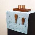 Handmade Fridge Top Cover with Multiple Pockets 163