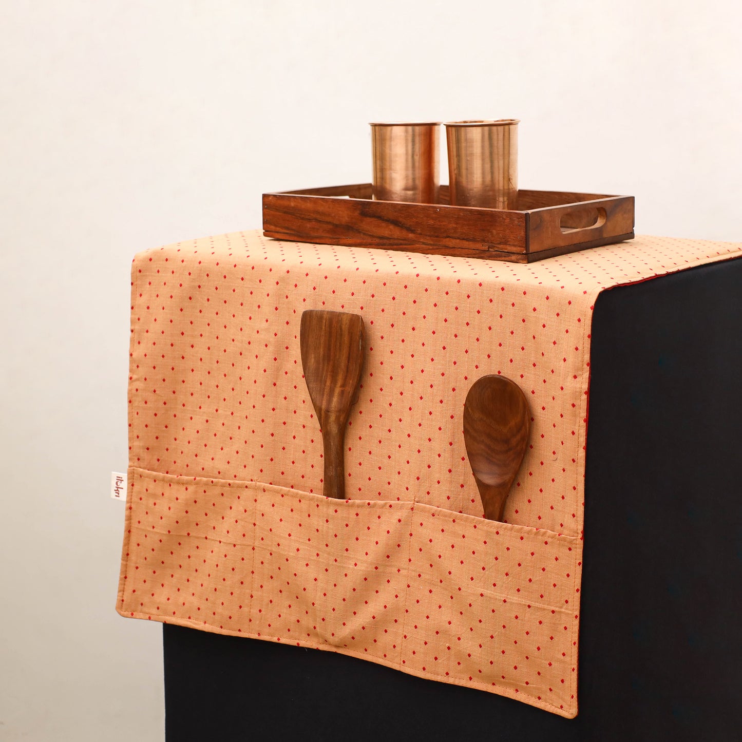 Handmade Fridge Top Cover with Multiple Pockets 164